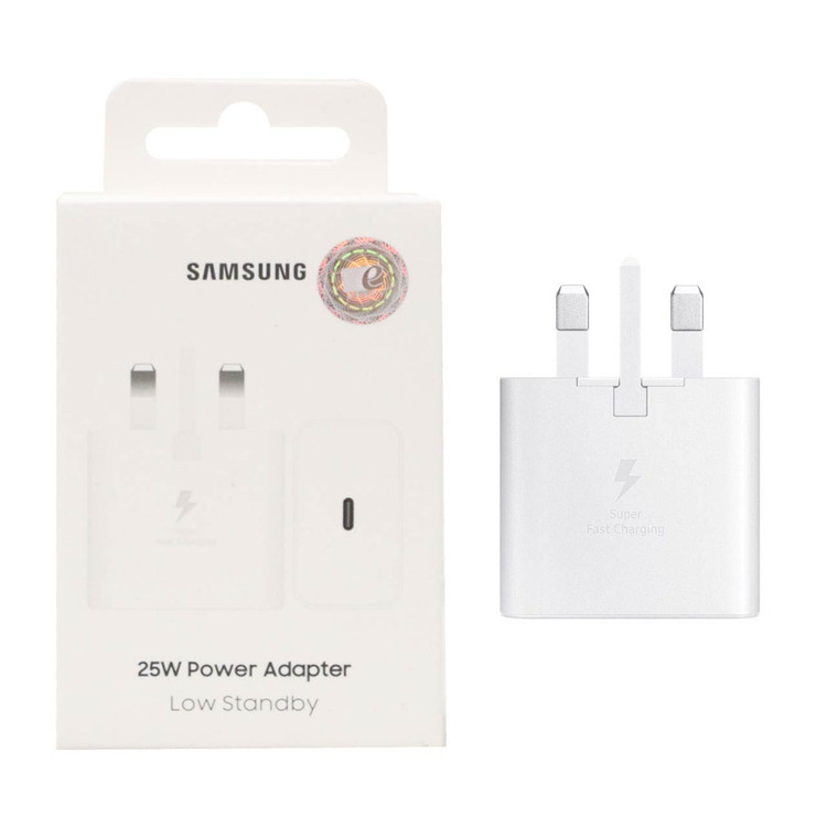 شارژر سه پین SAMSUNG 25W اصل چین T2510 ( فست و PD) سفید bewکد 1266170