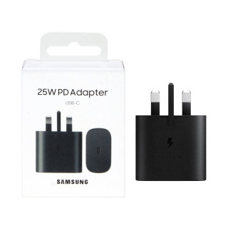 شارژر سه پین SAMSUNG 25W درجه یک TA800 ( فست و PD) مشکی )کد 841522